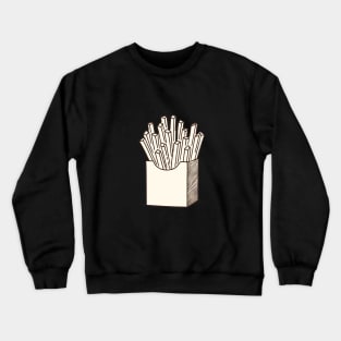 French Fries Line Art Crewneck Sweatshirt